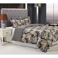 Superior Midnight 300 Thread Count, Reversible, 100% Cotton, Full/Queen Duvet Cover Set