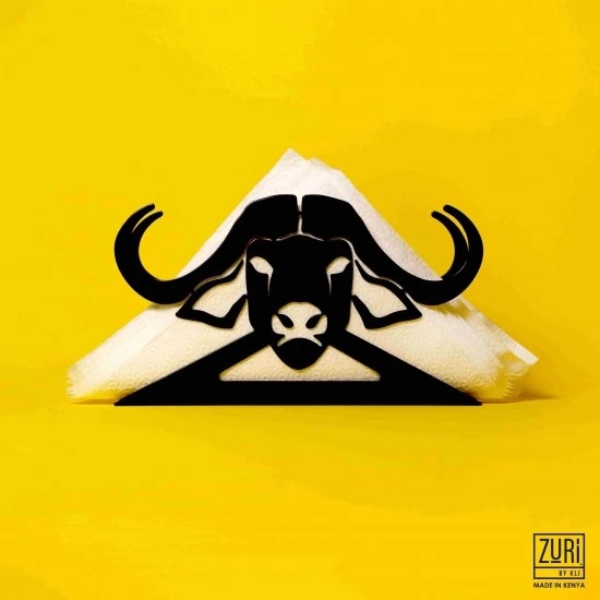 Zuri Buffalo Design Serviette Napkin Holder, Made in Kenya, SHHBUFB Shop quality Zuri Buffalo Design Serviette Napkin Holder, Made in Kenya in Kenya from vituzote.com Shop in-store or online and get countrywide delivery!