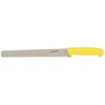 Neville Genware 12'' Slicing Knife Yellow,  (Serrated)