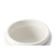 Chef’n Mortar and Pestle Spiceball Set with Lid, Splashproof White Ceramic Spice Grinder Bowl & Grey Silicone Lid