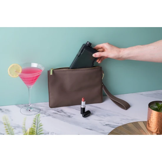 Chef'n Leak-Proof Discreet Flask, 190ml Black Durable Shatterproof Tritan™