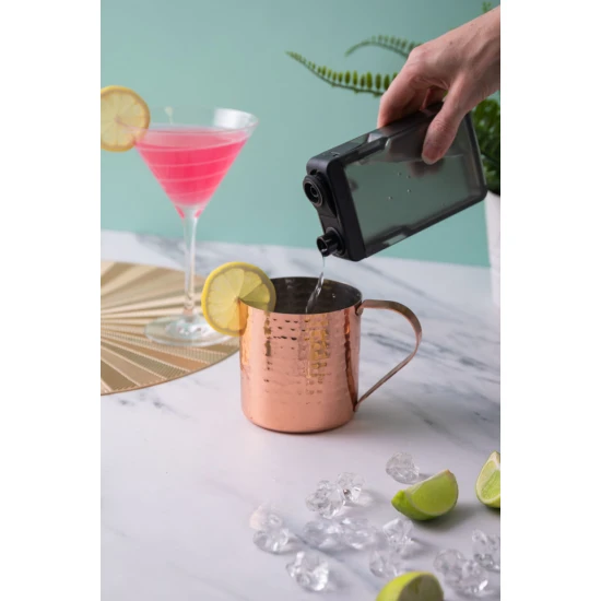 Chef'n Leak-Proof Discreet Flask, 190ml Black Durable Shatterproof Tritan™