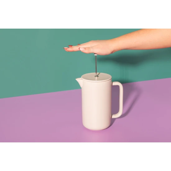 La Cafetière Arezzo 8 Cup Cafetière, Latte, 1L