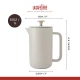 La Cafetière Arezzo 8 Cup Cafetière, Latte, 1L