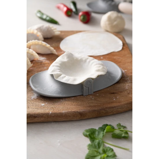 World of Flavour 3pc Dumpling Maker Set, Grey Plastic