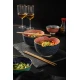 World of Flavours Set of 2 Noodle Bowls and Chopsticks, Stoneware