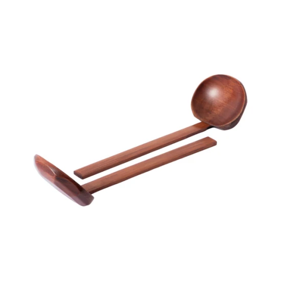 KitchenCraft World of Flavours 2pc Ramen Spoon Set, Bamboo, 23cm