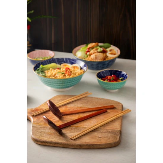 World of Flavours 2pc Ramen Spoon Set, Bamboo, 23cm