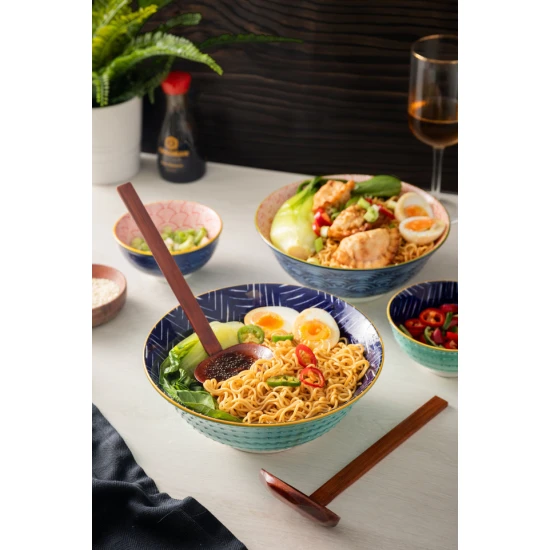 World of Flavours 2pc Ramen Spoon Set, Bamboo, 23cm