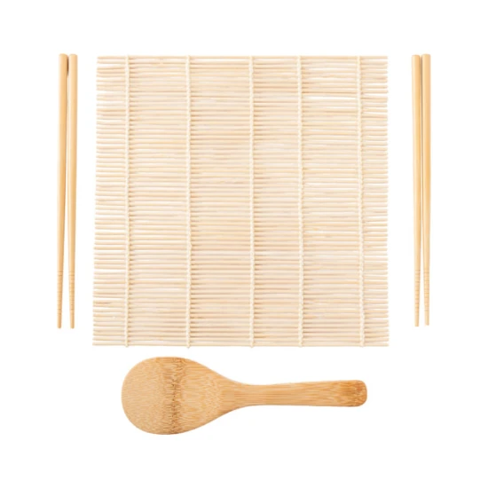 KitchenCraft World of Flavours 4pc Sushi Making Set, Bamboo