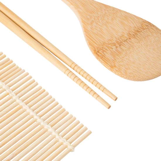KitchenCraft World of Flavours 4pc Sushi Making Set, Bamboo
