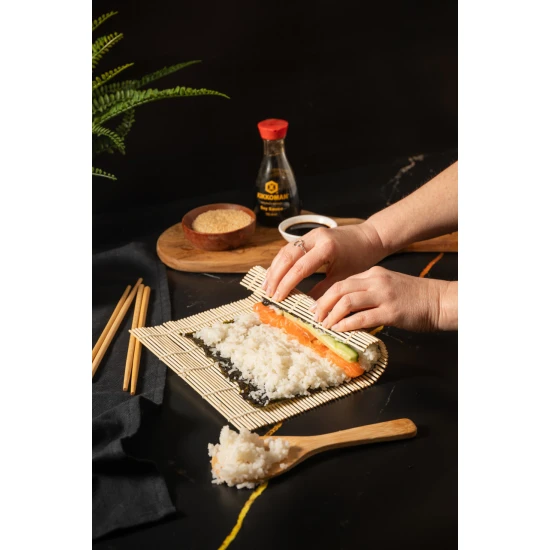 KitchenCraft World of Flavours 4pc Sushi Making Set, Bamboo