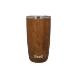 Kitchen Craft S'well Teakwood Tumbler with Lid, 530ml