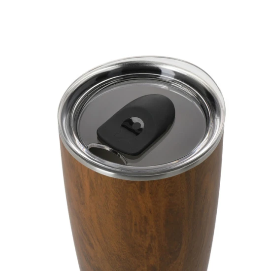 Kitchen Craft S'well Teakwood Tumbler with Lid, 530ml