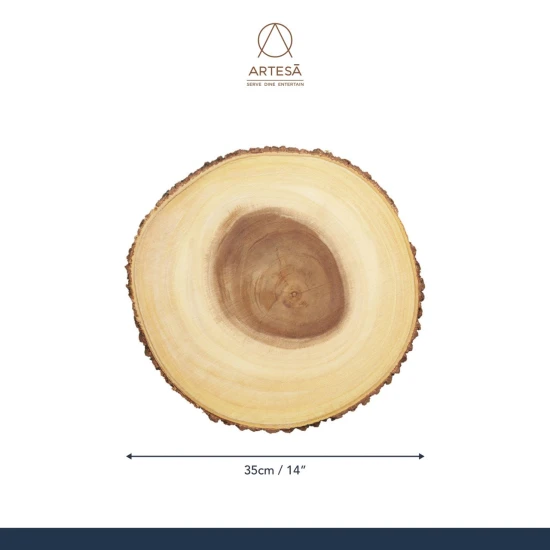 Artesà Rustic Large Wooden Serving Board, 35cm