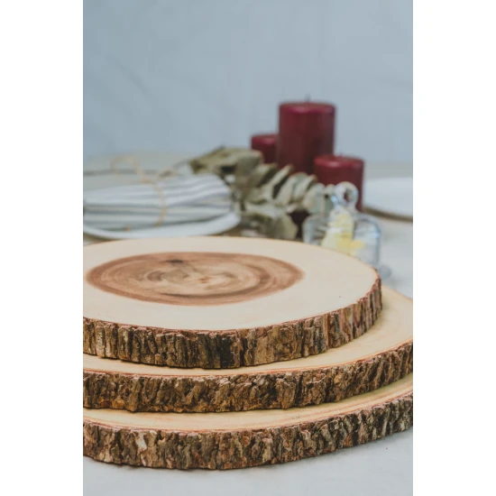 Artesà Rustic Medium Wooden Serving Board, 30cm