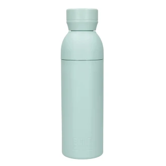 BUILT Planet Bottle, 500ml Recycled Reusable Water Bottle with Leakproof Lid - Green