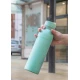 BUILT Planet Bottle, 500ml Recycled Reusable Water Bottle with Leakproof Lid - Green