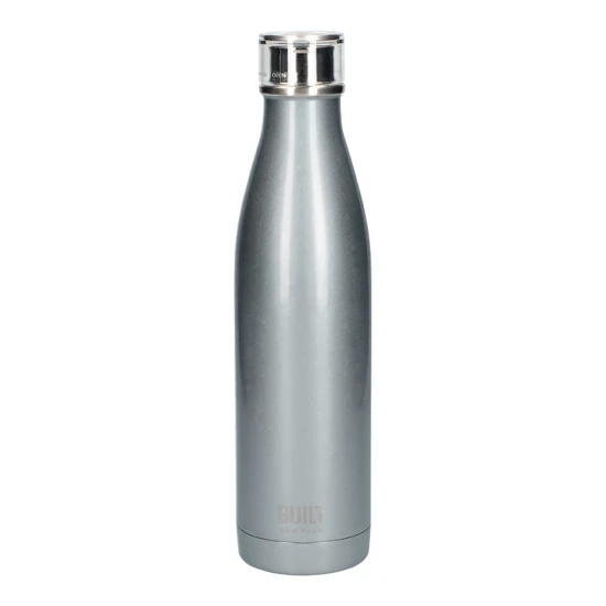 Built 740ml Double Walled Stainless Steel Water Bottle Silver