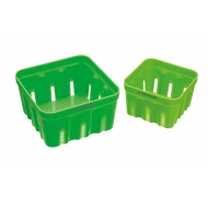 Farberware Fresh Berry Bowl Plastic Colander / Berry Basket Set, Assorted Sizes - Green (2 Pieces)
