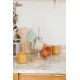 KitchenCraft Idilica Metal Mug Tree with Beechwood Base