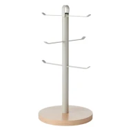 Idilica Metal Mug Tree with Beechwood Base