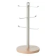 KitchenCraft Idilica Metal Mug Tree with Beechwood Base