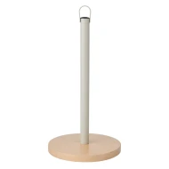 Idilica Metal Kitchen Roll Holder with Beechwood Base