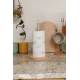 KitchenCraft Idilica Metal Kitchen Roll Holder with Beechwood Base