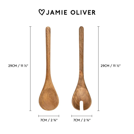 Kitchen Craft Jamie Oliver Big Love Serving Spoon Set, Set of 2