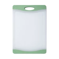 KitchenCraft Anti-Slip Chopping Board, Stain Resistant Cutting Board with Handle, Green, 36.5 x 25cm