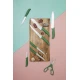 KitchenCraft 14pc Knife Block Set with 7 Knives and a Pair of Kitchen Shears, Green