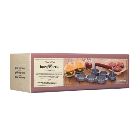 Kitchen Craft Home Made Mini Burger Press, 6CM