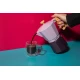  La Cafetière Venice 3 Cup Espresso Maker- Aluminium, Purple, Two Tone