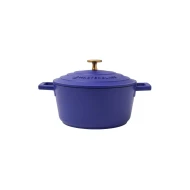 Master Class Electric Blue Cast Aluminium Casserole Dish, 2.5L