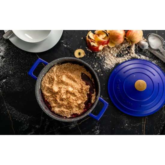 Master Class Electric Blue Cast Aluminium Casserole Dish, 2.5L