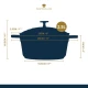 Master Class Electric Blue Cast Aluminium Casserole Dish, 2.5L