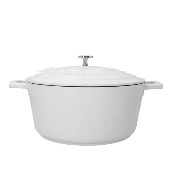 Master Class Cast Aluminium Casserole Dish, 5L, Cream