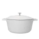 Master Class Cast Aluminium Casserole Dish, 5L, Cream