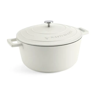 Master Class Cast Aluminium Casserole Dish, 5L, Cream