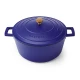 MasterClass Electric Blue Cast Aluminium Casserole Dish, 5L