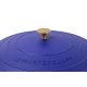 MasterClass Electric Blue Cast Aluminium Shallow Casserole Dish, 28cm, 4L