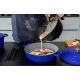 MasterClass Electric Blue Cast Aluminium Shallow Casserole Dish, 28cm, 4L