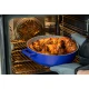 MasterClass Electric Blue Cast Aluminium Shallow Casserole Dish, 28cm, 4L