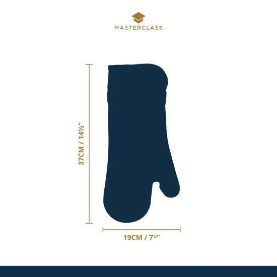  MasterClass Silicone & Cotton Single Oven Glove, Green