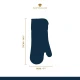  MasterClass Silicone & Cotton Single Oven Glove, Green