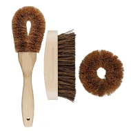 Natural Elements Eco-Friendly Coconut Fibre Brush, Set of 3