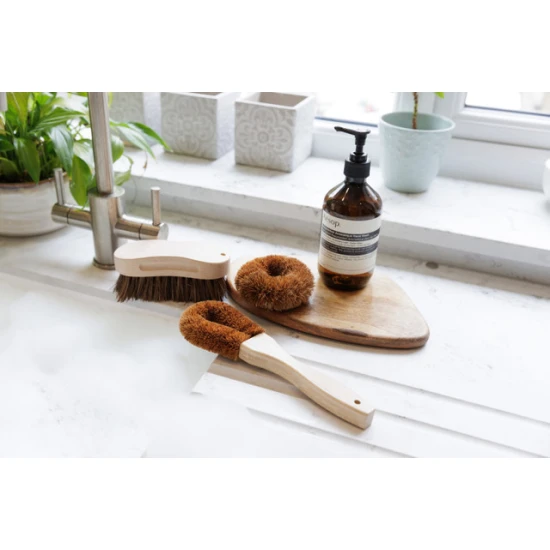 Kitchen Craft Natural Elements Eco-Friendly Coconut Fibre Brush, Set of 3