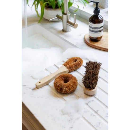 Kitchen Craft Natural Elements Eco-Friendly Coconut Fibre Brush, Set of 3
