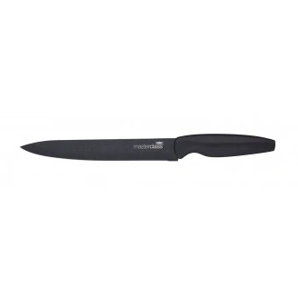 Master Class Agudo 5-Piece Non-Stick Stainless Steel Knife Set and Magnetic Knife Block